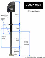 Load image into Gallery viewer, Black Jack Trailer Jack with Wiring Harness BJTJ-1001