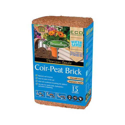 Brunnings Coir Peat Brick 15L