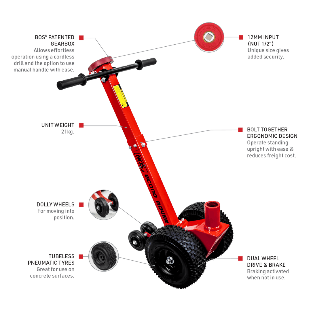 BOS 800-040 BOS Econo Mover with Mounting Kit and Tow Ball Kit