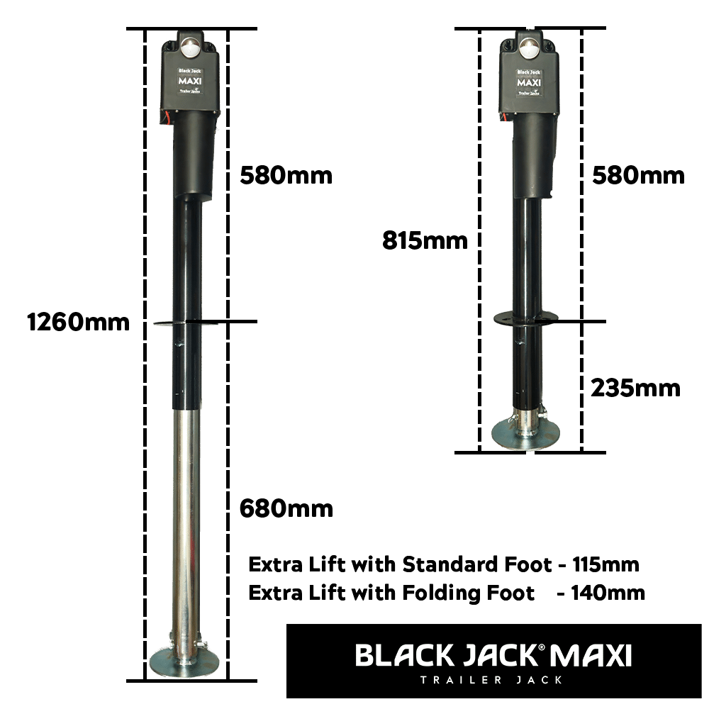 Black Jack Trailer Jack – Maxi 1000
