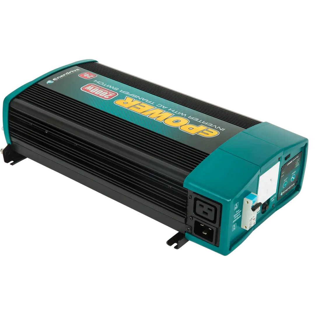 Enerdrive 12V-2000W True Sine Wave Inverter with AC Transfer & Safety Switch