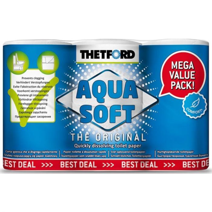 Thetford Toilet Paper 2 Ply 6 Pack