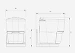 Load image into Gallery viewer, Clesana C1 Toilet (with L-Adapter Swivel Base)