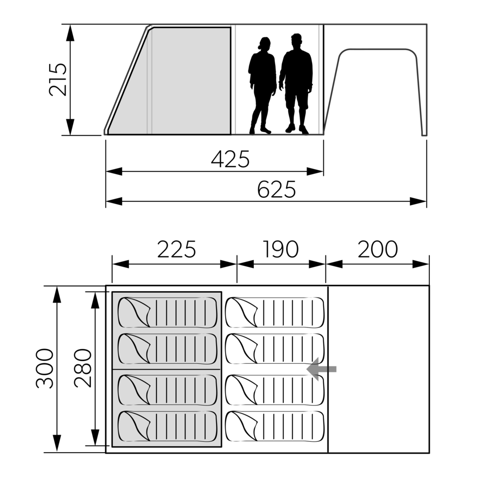 Dometic Santorini FTK 4X8 Inner Tent