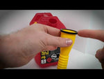 Load and play video in Gallery viewer, Pro Quip 20L Plastic Fast Pour Fuel Can Unleaded Red
