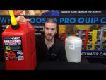 Load and play video in Gallery viewer, Pro Quip 20L Plastic Fast Pour Fuel Can Diesel Yellow
