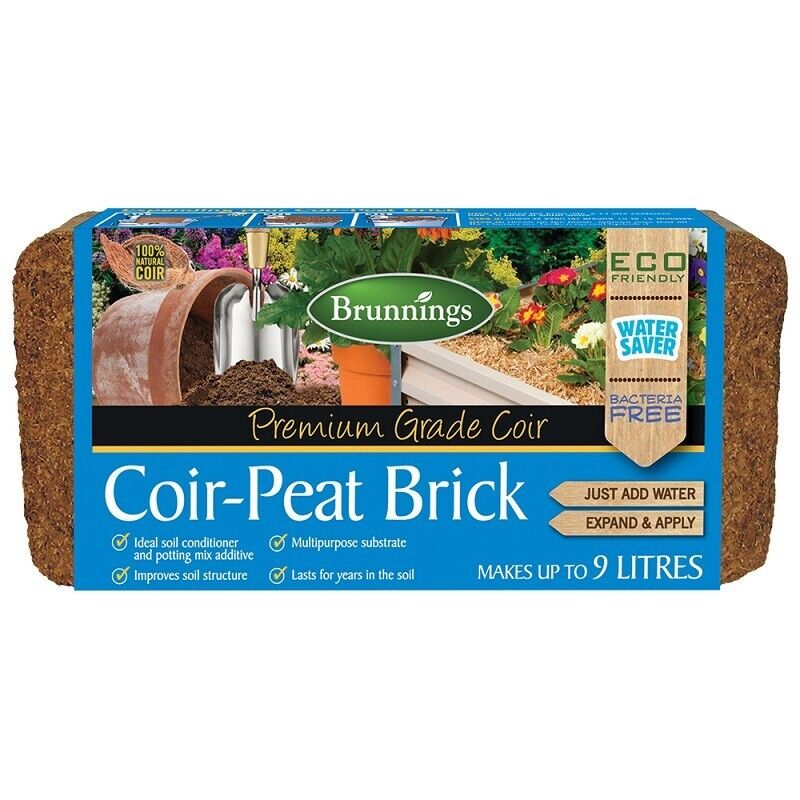 Brunnings Coir Peat Brick 9L